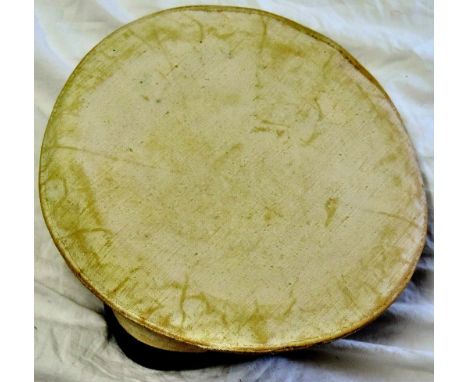 British Navy White & Blue Pork Pie Sailors Hat, dated 1924 and named E.F.Cutting. Missing its ribbon.