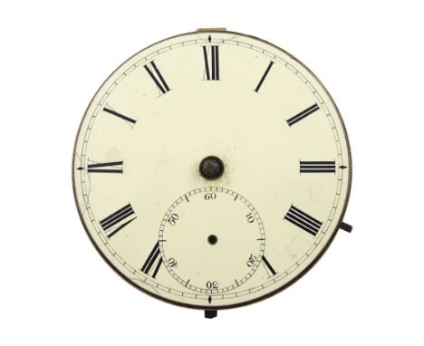 Late 18th/early 19th century verge fusee pocket watch movement by Richard Tompion, London, No. 3505, engraved balance cock de