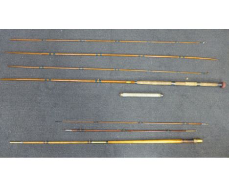 Two vintage fishing rods; Bowness and Bowness 19th Century salmon rod and a William Garden 14ft salmon rod 