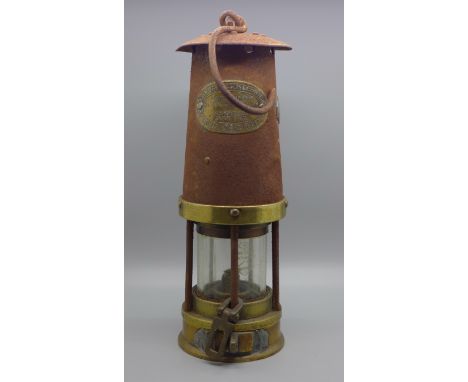 A Davis-Kirkby Miner's safety lamp 