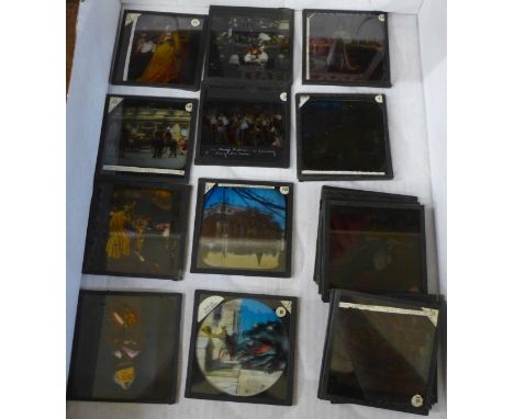 Magic lantern slides relating to the Coronation of George V and one other 