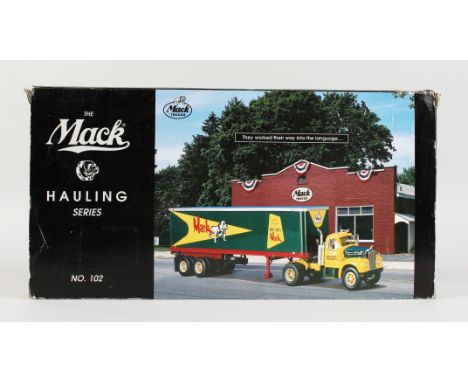 FIRST GEAR 1960 MACK B-61 TRACTOR AND TRAILER. RRP: £65.