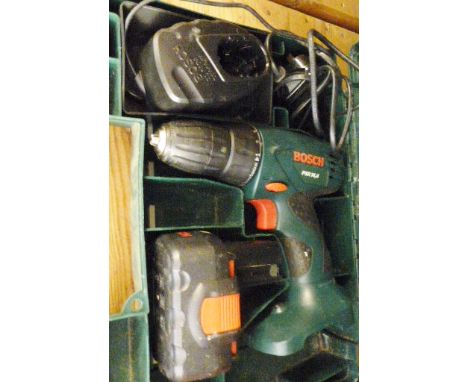BOSCH DRILL. Boxed Bosch cordless drill, 14.4v