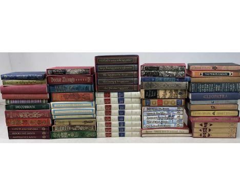 FOLIO SOCIETY; a collection of fifty-nine books comprising boxsets and single volumes many in slipcases, to include H. RIDER 