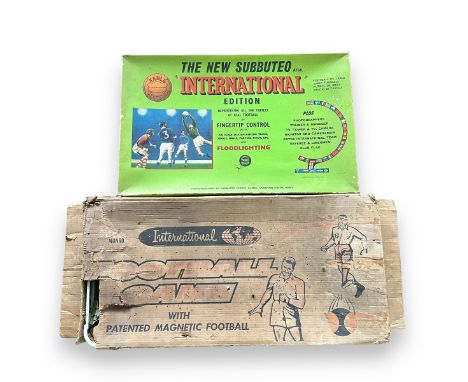 Subbuteo International Edition set including team (3), camera stand and crew, Referee and Linesmen, etc. plus Munro Magnetic 