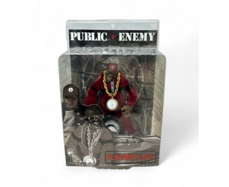 Mezco Public Enemy Flavor Flav No. 33500, approx. H22cm/9" figure, generally excellent in good plus to good plastic clamshell