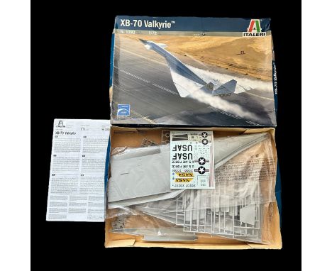 Italeri 1/72nd scale XB-70 Valkyrie No. 1282, unmade and unpainted plastic model kit, mainly on sprue and some in sealed bags
