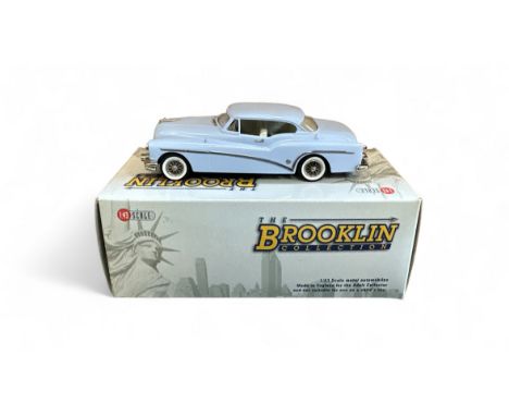 Brooklin 1/43rd scale 1953 Buick Skylark hardtop prototype pastel blue Factory Special No. 6, generally excellent in excellen