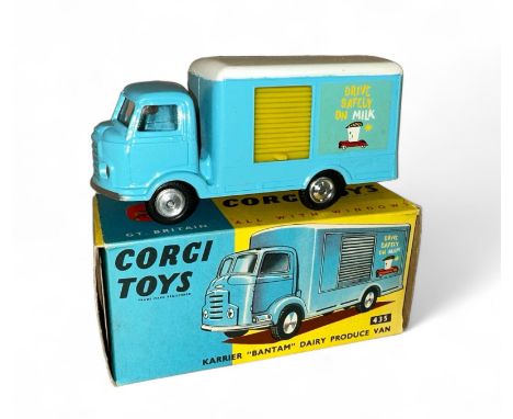Corgi Bantam Dairy Produce Van No. 435, generally excellent in excellent to good plus box (faint pencil marking 5/3 to one si