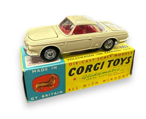 Corgi Volkswagen 1500 Karmann Ghia No. 239, generally excellent to good plus (small wear mark to roof) in good plus box, crea