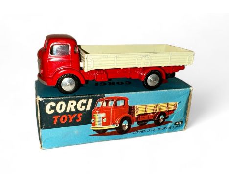 Corgi Commer Dropside lorry No. 452, generally excellent in good plus box (light crushing to one end), red cab and chassis wi