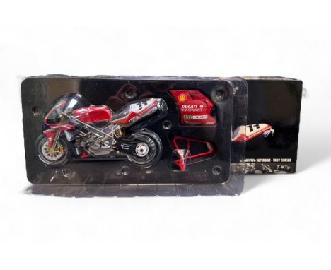 Minichamps 1/12th scale 1999 Ducati 996 Troy Corser No. 122 991201, generally excellent to good plus in good plus box (un-gum