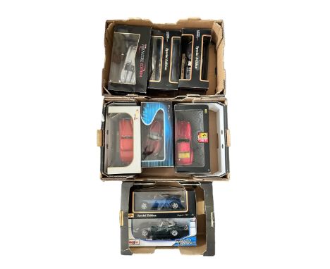 Diecast 1/12th scale collection, generally excellent in excellent to good boxes (some loose in box), with Hot Wheels 1962 250