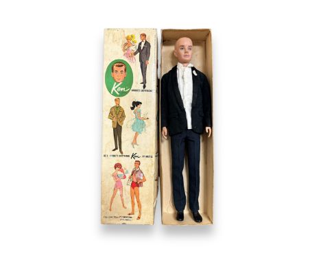 1961 Barbie's boyfriend Ken doll No. 750, dressed in tuxedo outfit (without bow tie), generally excellent to good plus in goo
