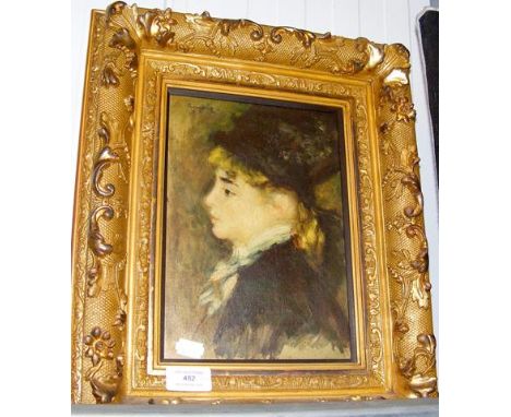 PIERRE-AUGUSTE RENOIR - portrait of 'Margo' - a print 