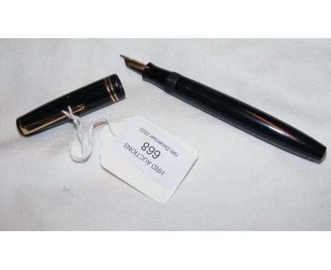 A Parker Victory vintage fountain pen with chalk marks