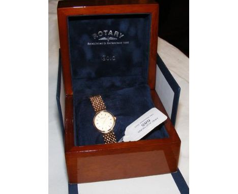 A 9ct ladies Rotary wrist watch with original box