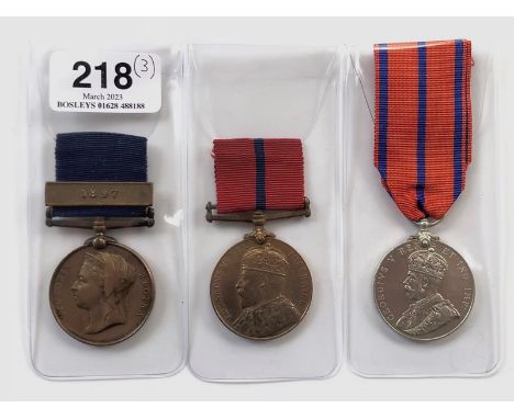 Metropolitan Police Bow Division Medal Pair plus 1911 Coronation Medal.  Awarded to PC W Savage of C (St.James) and K (Bow) D