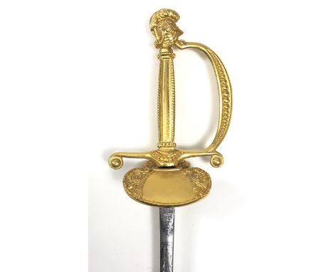 Elizabeth II British Court Sword By Wilkinson.  A good quality example, the blade etched with a Crowned VR cypher and the cut