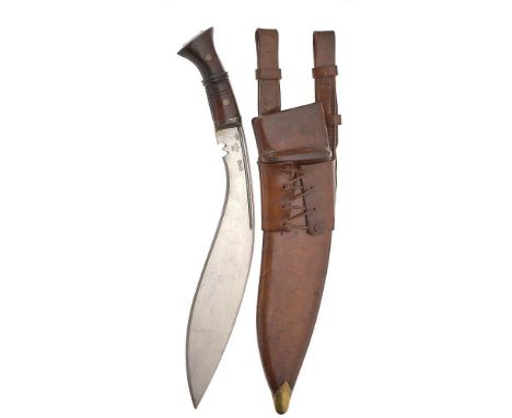 WW1 1915 Dated Indian Military Issue Kukri A good example with single edged blade of typical form. Narrow rear fuller. The fo