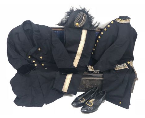 Victorian Consul-General uniform of Wm. Gregory Esq.  Good scarce set comprising cocked hat with treble silver bullion loop (