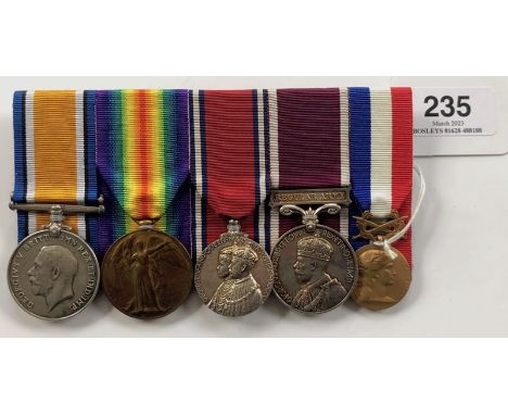 Motor Machine Gun Service / Royal Tank Corps French Medaille d’ Honneur Medal Group.  Awarded to Warrant Officer II M.D. Spic