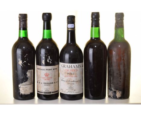  Delaforce Vintage Port 1963 1 bt with damaged label  Cockburns Vintage Port 1963 1 bt  Quinta do Noval Vintage Port 1963 1 b