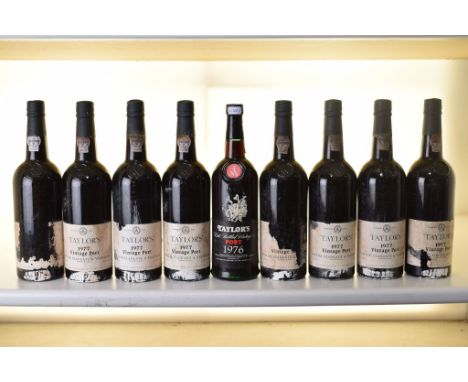  Taylors Vintage Port 1977 8 bts OWC  Taylors  Port LBV 1976 1 bt Above 9 bts 