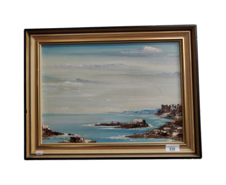 J.KUCSAK - OIL ON BOARD - SEASCAPE 41CM X 29CM 