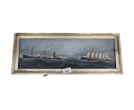 H.CRANE  - OIL ON BOARD - SEASCAPE 