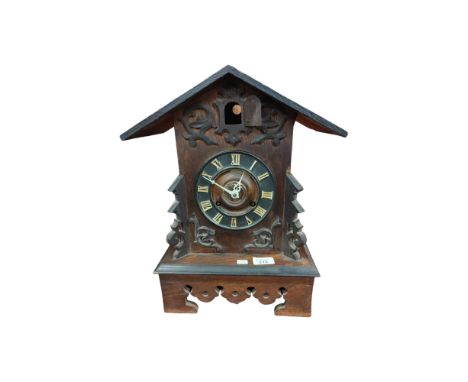 VICTORIAN BLACKFOREST CUCKOO CLOCK  - KEY &amp; PENDULUM 