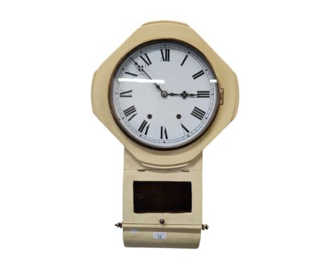 ANTIQUE PAINTED WALL CLOCK 