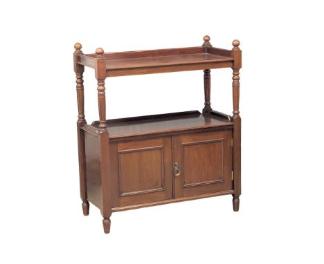 A Late Victorian mahogany buffet table. Circa 1890s. 89x42x104cm(7)