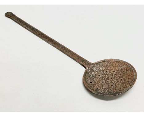 An Early 20th Century Indian copper skillet. 42cm.