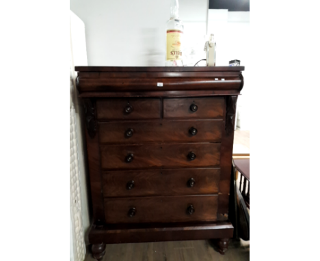 A SIX DRAW SCOTCH CHEST
