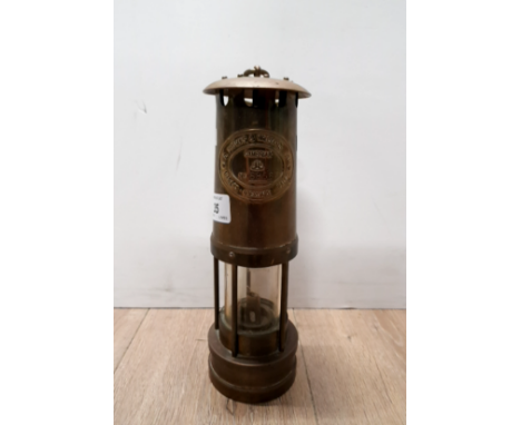 VINTAGE THOMAS AND WILLIAMS BRASS MINERS LAMP