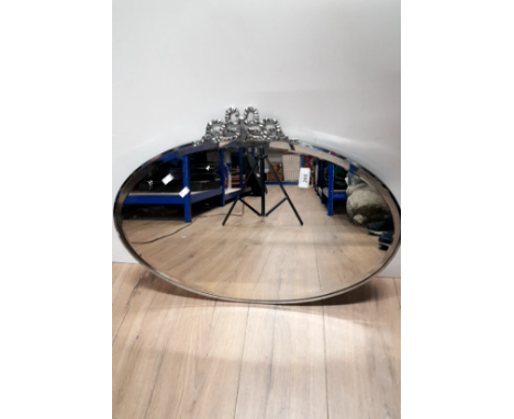 VINTAGE BEVELLED OVAL MIRROR
