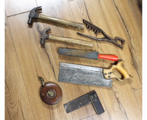 Hand tools and Hockley leather tape measure 
