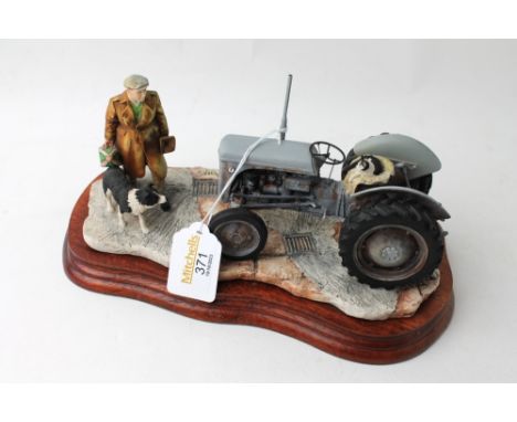 Border Fine Arts grey Ferguson tractor and farmer 