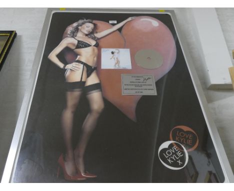 Limited edition Collectors Series framed print of Kylie Minogue/Fever, 29/500, 90 cm x 64 cm 