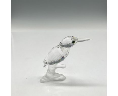 Part of the Up in the Trees theme group. Clear crystal figure is designed with a frosted crystal beak, blue crystal eyes and 