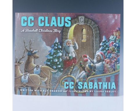 Frist edition. Autographed by CC Sabathia, American former MLB pitcher. Illustrated hardcover children's book with original d