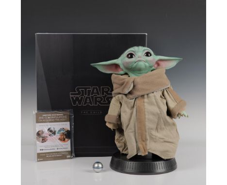 Affectionately known as Baby Yoda the alien character, also called Grogu, the breakout favorite of Star Wars: The Mandalorian