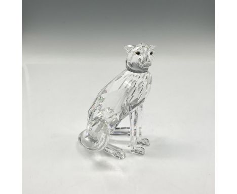Clear faceted crystal figure with high tail was a member of the African Wildlife group. Swarovski backstamp. 183225. This ite