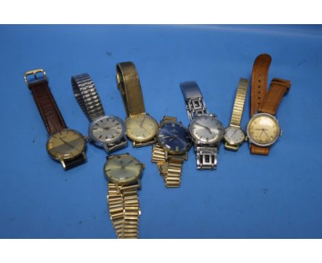 A COLLECTION OF MANUAL WIND WRIST WATCHES, TO INCLUDE EXAMPLES BY ROMA, PATRIA, SWISS AM ETC. All have been wound by one turn