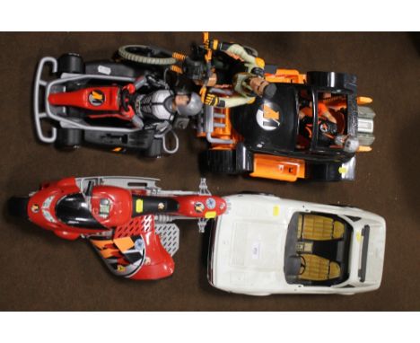 A QUANTITY OF ACTION MAN VEHICLES WITH A FEW FIGURES