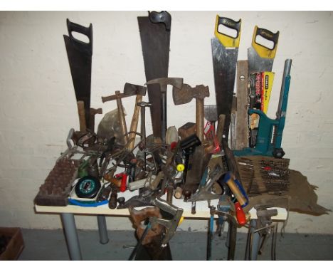 A LARGE SELECTION OF HAND TOOLS
