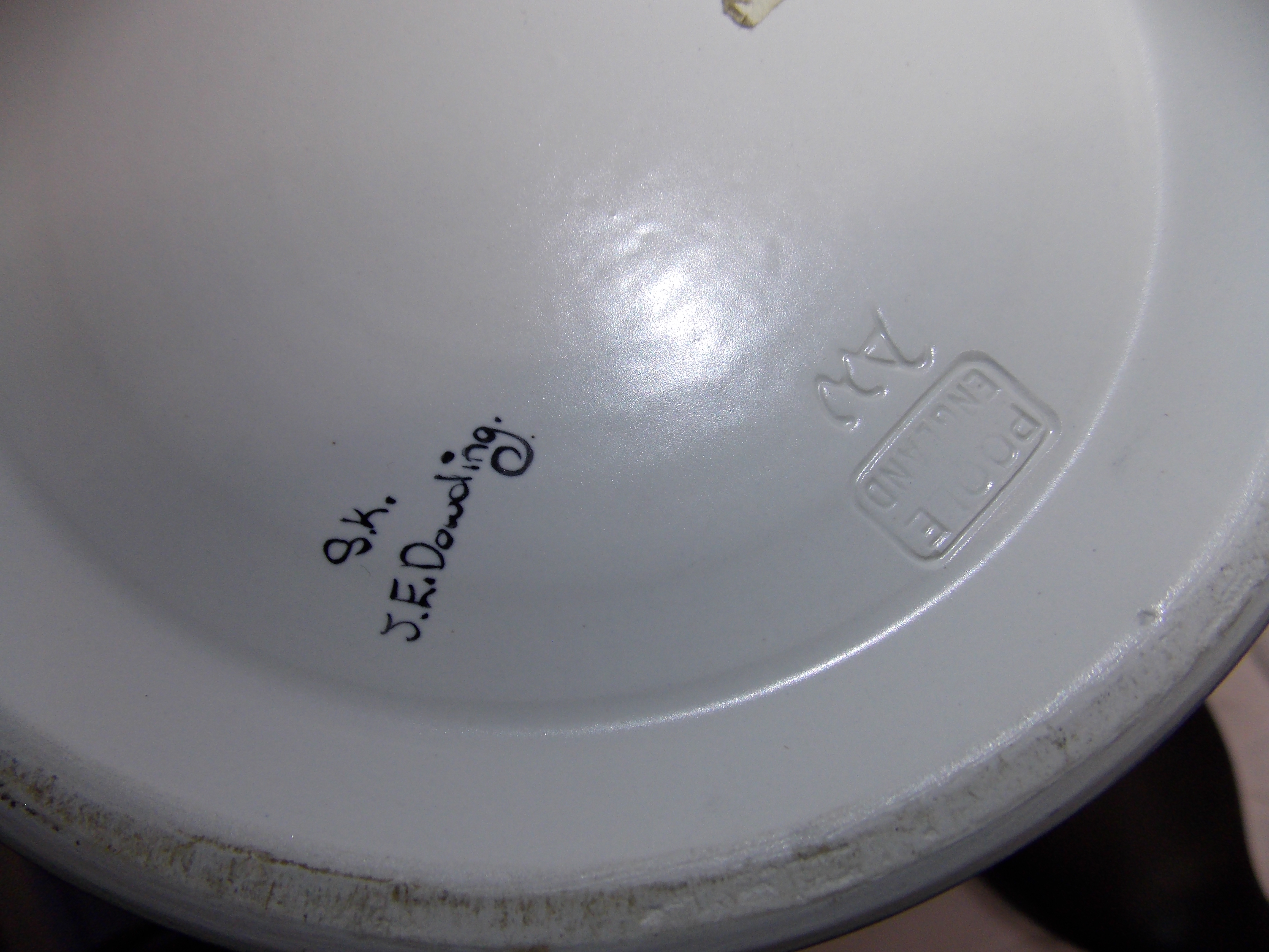 POOLE POTTERY BALUSTER VASE IMPRESSED MARK AW AK J.E. DOWDING 34.5cm HIGH