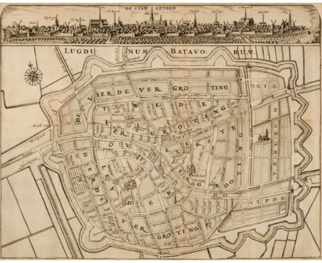 Aa (Pieter van der). Les delices de Leide, une des ce?le?bres villes de l'Europe, qui contiennent une description exacte de s