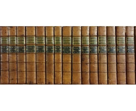 The Annual Register. or a View of the History, Politicks and Literature, a complete run of 31 volumes [1758-89], mixed editio
